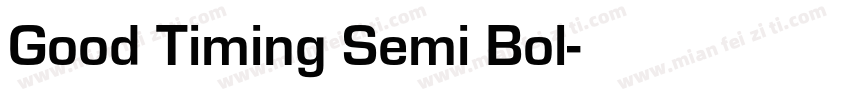 Good Timing Semi Bol字体转换